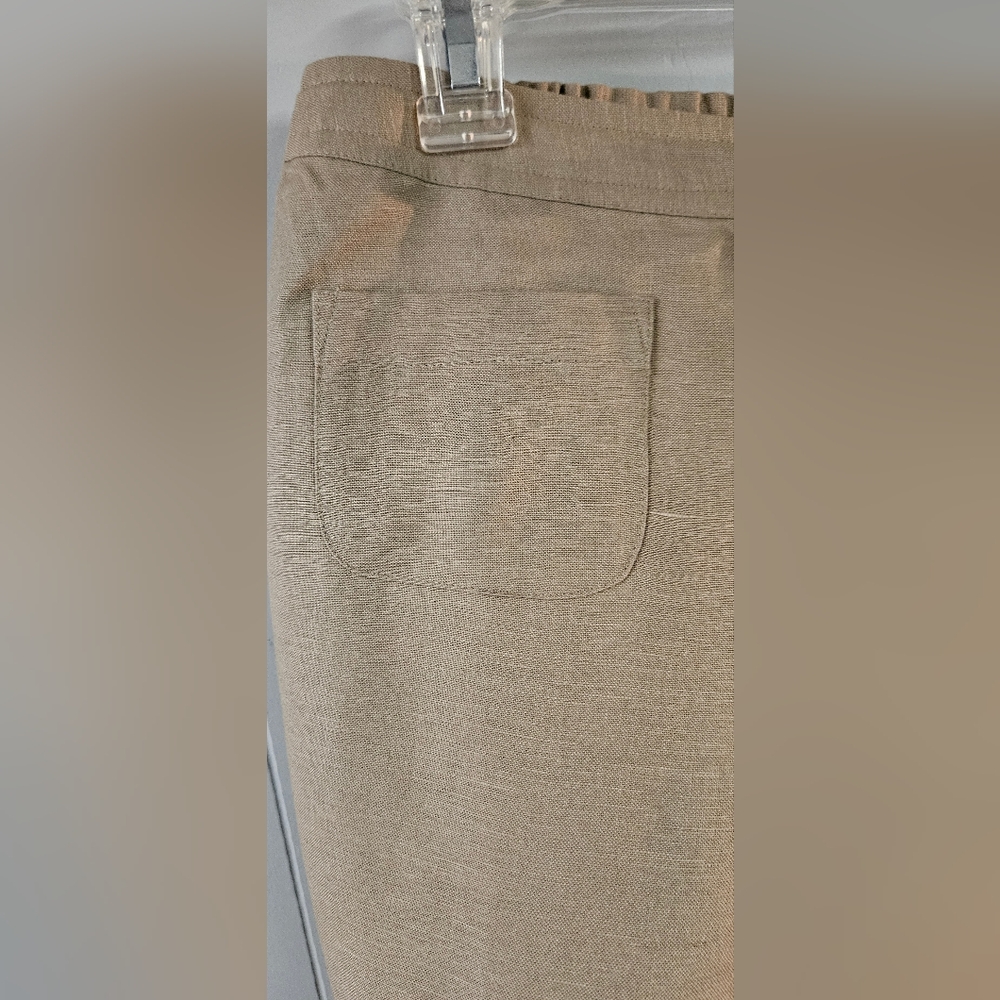 Petite Sophisticate Tan Slacks - Picture 3 of 10